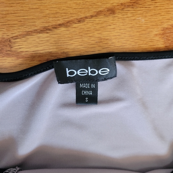 Bebe Color Block Dress size Small. Royal, taupe, white & black!! - Picture 7 of 8